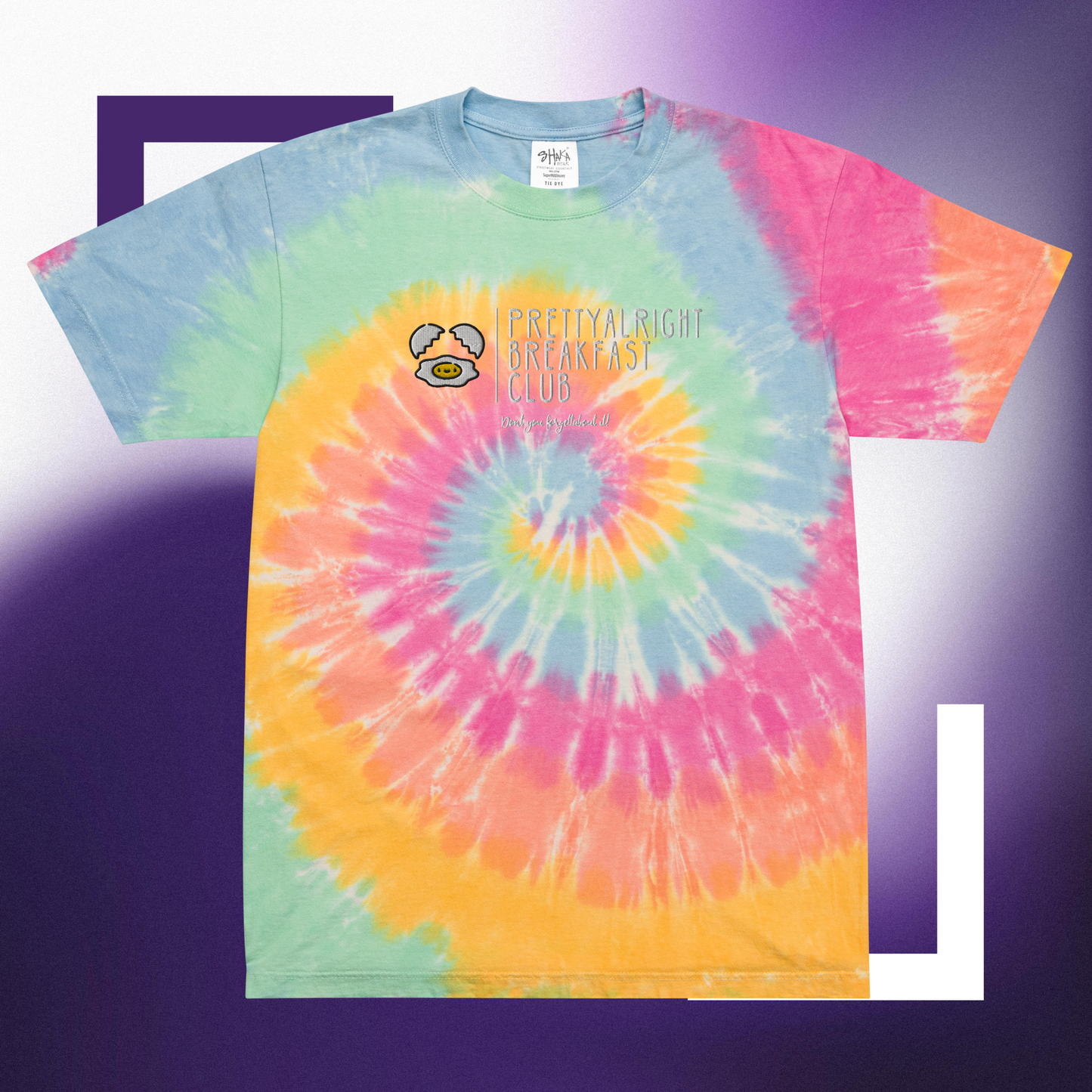 PABC Oversized tie-dye t-shirt its Thiccc